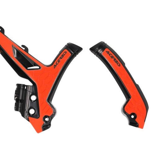 Acerbis 23+ KTM EXC-F/ SX/ SX-F/ XC/ XC-F/ XC-W/ XCF-W Frame Guards- X-Grip - Black/16 Orange-Plastics-Acerbis-ACB2975045229-SMINKpower Performance Parts