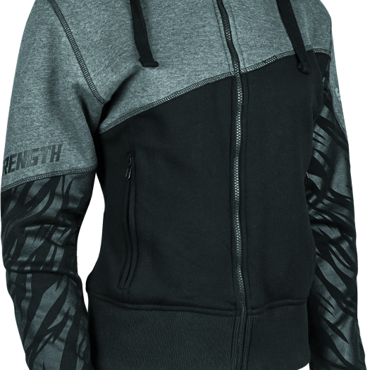 Speed and Strength Cat Outa Hell Hoody Grey/Black Womens - 2XL