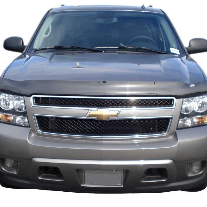 AVS 07-13 Chevy Avalanche High Profile Bugflector II Hood Shield - Smoke