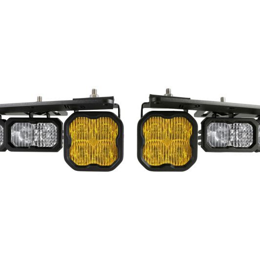 Diode Dynamics 21-Up Ford Bronco Stage Series Fog Pocket Kit - Yellow Max