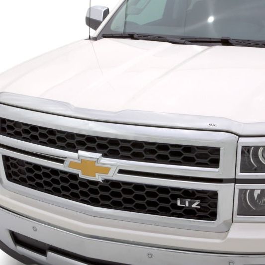 AVS 14-15 Chevy Silverado 1500 Aeroskin Low Profile Hood Shield - Chrome