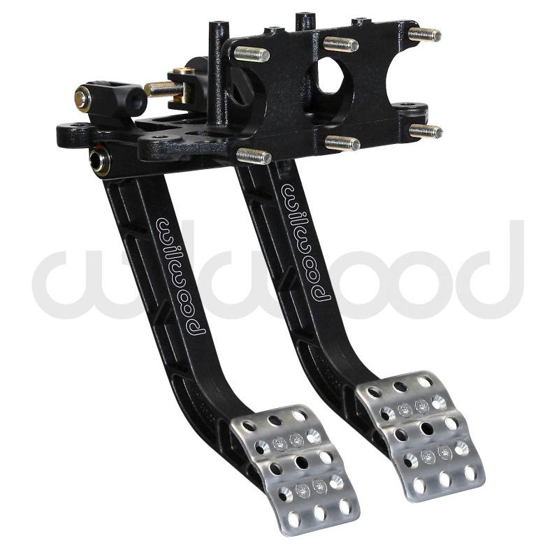 Wilwood Adjustable Dual Pedal - Brake / Clutch - Rev. Swing Mount - 5.1:1-Pedals-Wilwood-WIL340-13835-SMINKpower Performance Parts