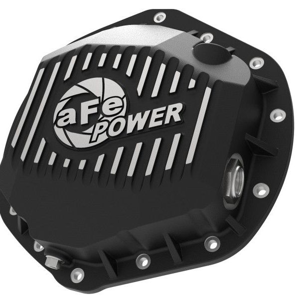 aFe Power Cover Diff Rear Machined GM Diesel Trucks 01-18 V8-6.6L / GM Gas Trucks 01-18 V8-8.1L/6.0L-Diff Covers-aFe-AFE46-71060B-SMINKpower Performance Parts
