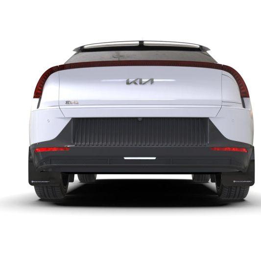 Rally Armor 22-24 Kia EV6 Black UR Mud Flap Red Logo