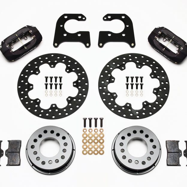 Wilwood Forged Dynalite Rear Drag Kit Drilled Rotor Big Ford 2.36in Offset-Big Brake Kits-Wilwood-WIL140-0261-BD-SMINKpower Performance Parts