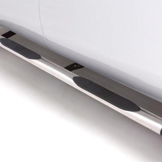 Lund 05-23 Nissan Frontier Crew Cab 4in. Oval Straight SS Nerf Bars - Polished