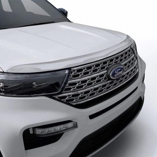 AVS 20-22 Ford Explorer (Excl. Vehicles w/Hood Lettering) Aeroskin Low Profile Hood Shield - Chrome