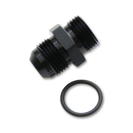 Vibrant -6AN Male Flare to -12 ORB Male Straight Adapter w/O-Ring - Anodized Black-Fittings-Vibrant-VIB16816-SMINKpower Performance Parts