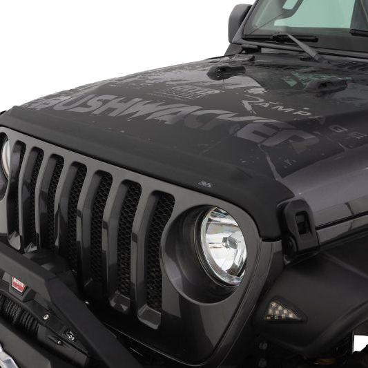 AVS 2018+ Jeep Wrangler (JL) 2dr/4dr Aeroskin II Textured Low Profile Hood Shield - Black