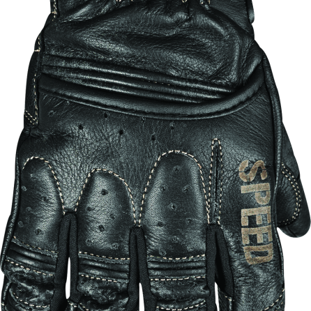 Speed and Strength Rust and Redemption Leather Gloves Black - Medium