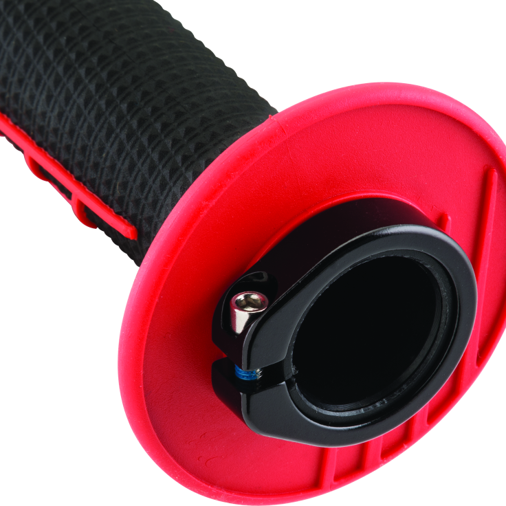 ProTaper Clamp-On 1/2 Waffle Grip - Red/Black