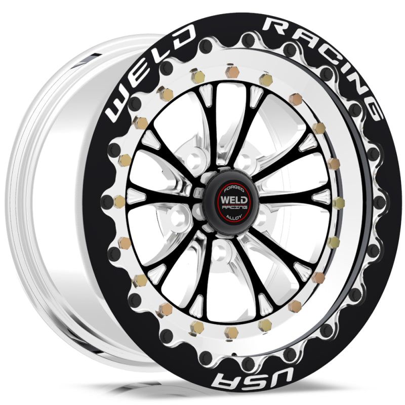 Weld Vitesse 15x10 / 5x4.75 BP / 7.5in. BS Black Wheel - Black Single Beadlock MT-Wheels - Forged-Weld-WEL794B510284F-SMINKpower Performance Parts
