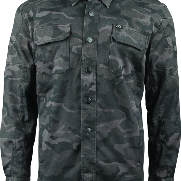 Speed and Strength Call to Arms Moto Shirt Camouflage - Large