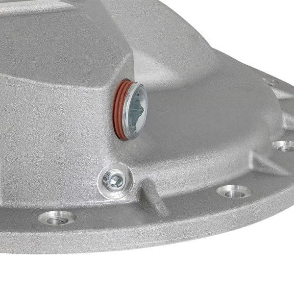 afe Front Differential Cover (Raw; Street Series); Dodge Diesel Trucks 03-12 L6-5.9/6.7L (td)-Diff Covers-aFe-AFE46-70040-SMINKpower Performance Parts