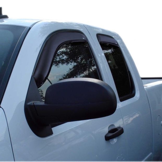 AVS 07-13 Chevy Silverado 1500 Ext. Cab Ventvisor Front & Rear Window Deflectors 4pc - Smoke