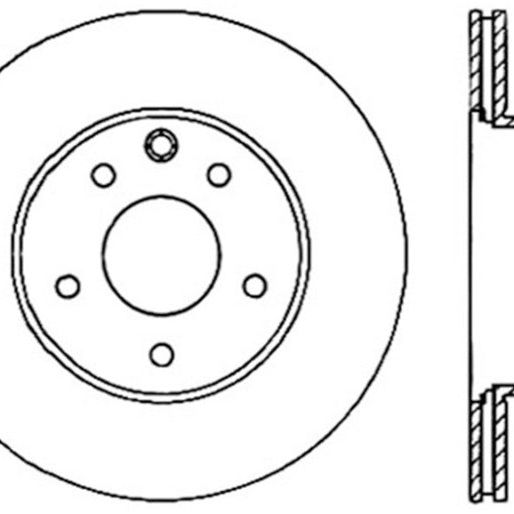 StopTech 06-07 350Z / 05-07 G35 / 06-07 G35X SportStop Slotted & Drilled Rear Left Rotor