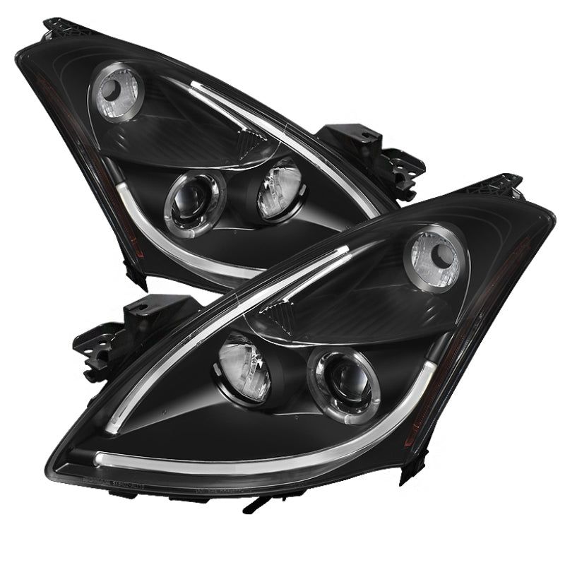 Spyder Nissan Altima 4Dr 10-12 Projector Headlights Light DRL LED Halo Blk PRO-YD-NA104D-LTDRL-BK-Headlights-SPYDER-SPY5076830-SMINKpower Performance Parts