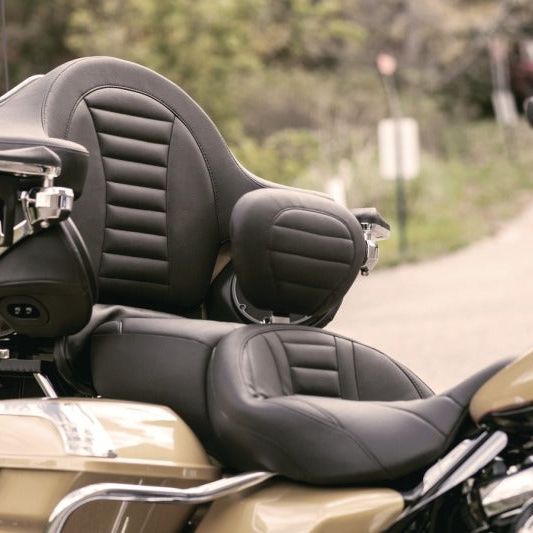 Mustang 08-21 Harley Electra Glide Std, Rd Glide ,Rd King ,Str Glide Super Touring Arm Wrap - Black-Armrests-Mustang Motorcycle-MMP79014-SMINKpower Performance Parts