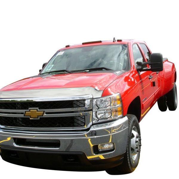 AVS 11-14 Chevy Silverado 2500 Aeroskin Low Profile Hood Shield - Chrome