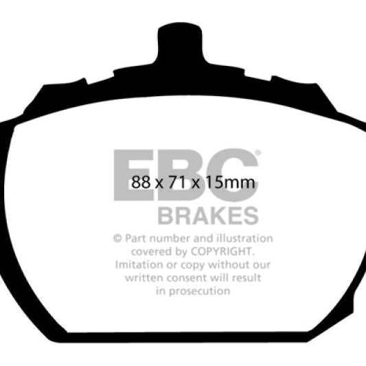 EBC 73-76 Mg MGB GT V8 3.5 Greenstuff Front Brake Pads-Brake Pads - Performance-EBC-EBCDP2240-SMINKpower Performance Parts