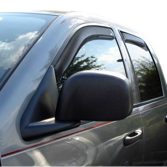 AVS 02-08 Dodge RAM 1500 Quad Cab Ventvisor In-Channel Front & Rear Window Deflectors 4pc - Smoke