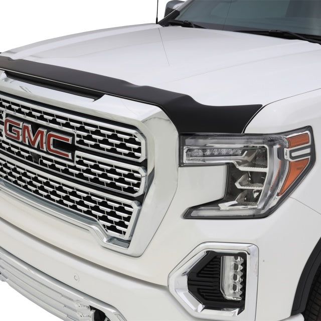 AVS 19-22 GMC Sierra 1500 Aeroskin Low Profile Hood Shield - Matte Black