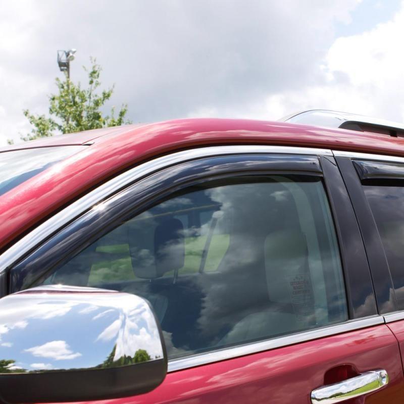 AVS 05-10 Jeep Grand Cherokee Ventvisor In-Channel Front & Rear Window Deflectors 4pc - Smoke