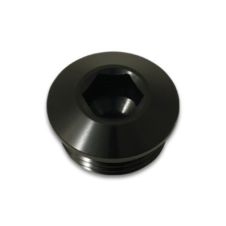 Vibrant Aluminum -10AN ORB Slimline Port Plug w/O-Ring - Anodized Black-Fittings-Vibrant-VIB10994-SMINKpower Performance Parts