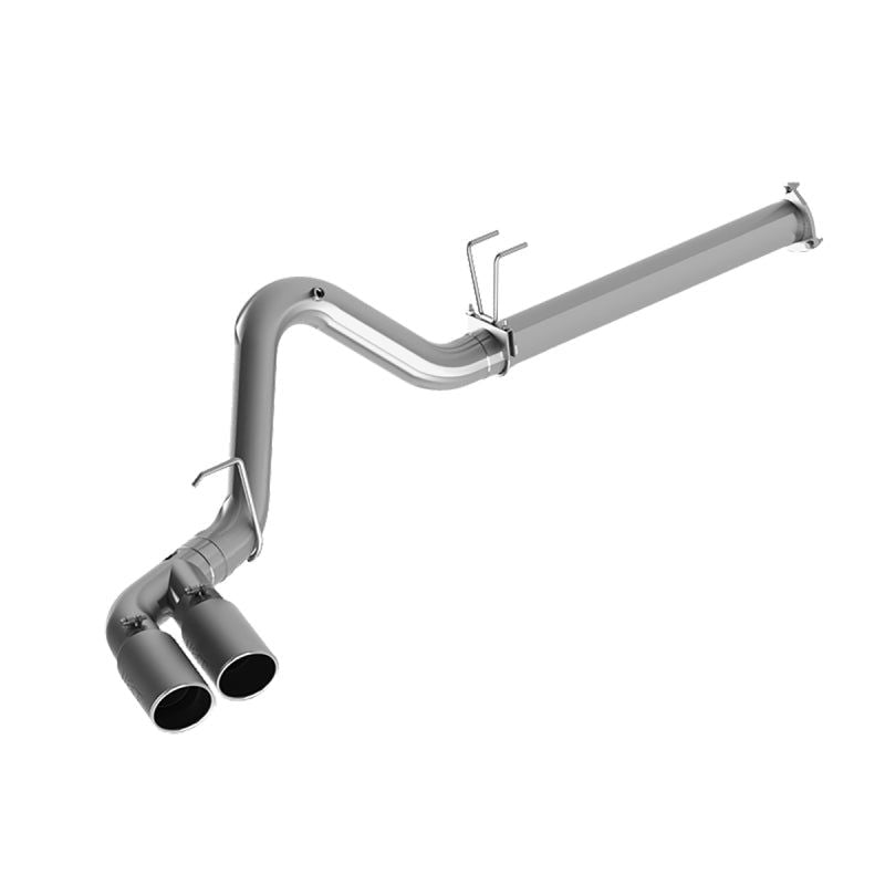 MBRP 2015 Ford F250/350/450 6.7L 4in Filter Back Dual Single Side Exit 5in Tips T409 Exhaust-Catback-MBRP-MBRPS6288409-SMINKpower Performance Parts