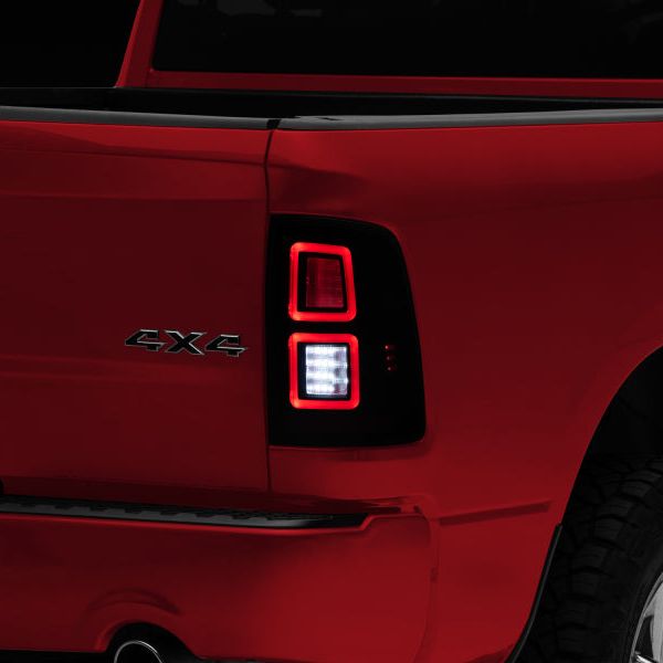 Raxiom 09-18 Dodge RAM 1500 LED Tail Lights- Black Housing (Smoked Lens)
