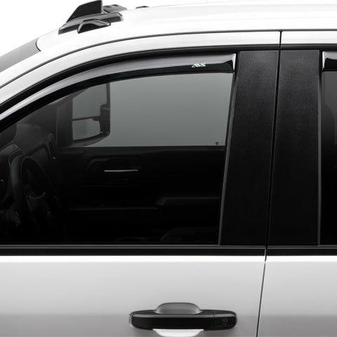 AVS 17-18 Ford F-250 Super Duty Supercrew Ventvisor Front & Rear Window Deflectors 4pc - Smoke