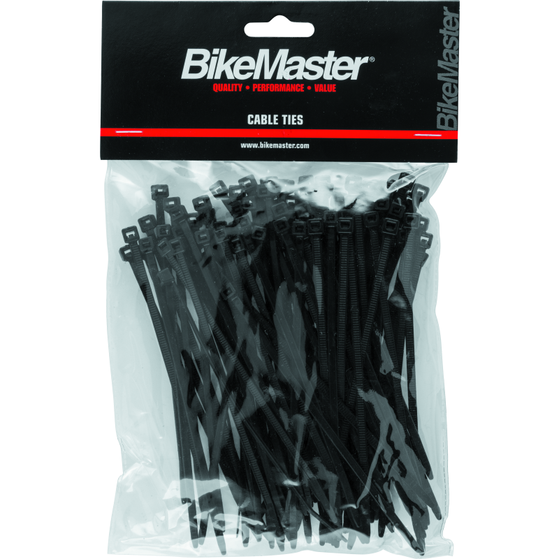 BikeMaster 5.5in Cable Ties (Pack of 100) - Black