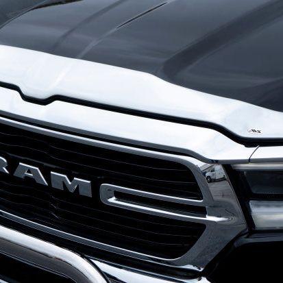 AVS 2019 Dodge RAM 1500 Aeroskin Low Profile Acrylic Hood Shield - Chrome