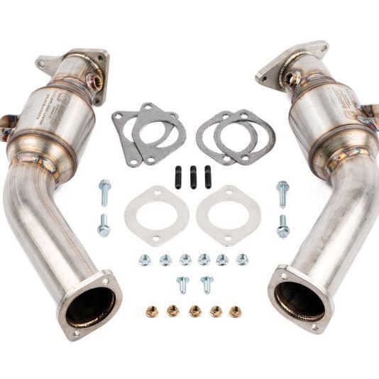 AMS Performance VR30DDTT Street Lower Downpipes w/GESI Catalytic Converter