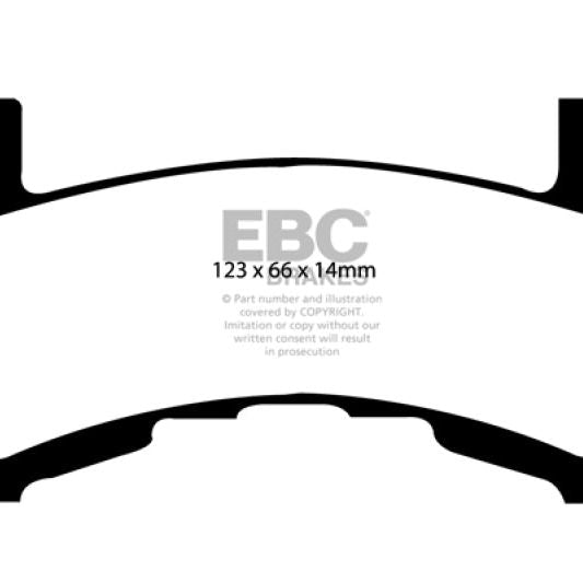 EBC 79-85 Buick Riviera (Fwd) 3.8 Turbo Yellowstuff Rear Brake Pads