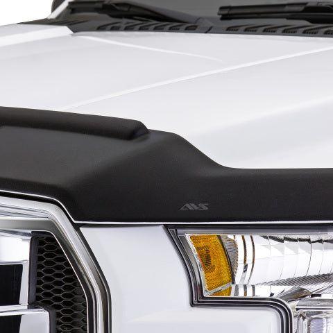 AVS 09-14 Ford F-150 Aeroskin II Textured Low Profile Hood Shield - Black