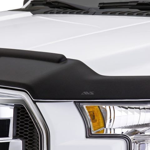 AVS 15-18 Ford F-150 Aeroskin II Textured Low Profile Hood Shield - Black