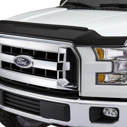 AVS 09-14 Ford F-150 Aeroskin II Textured Low Profile Hood Shield - Black