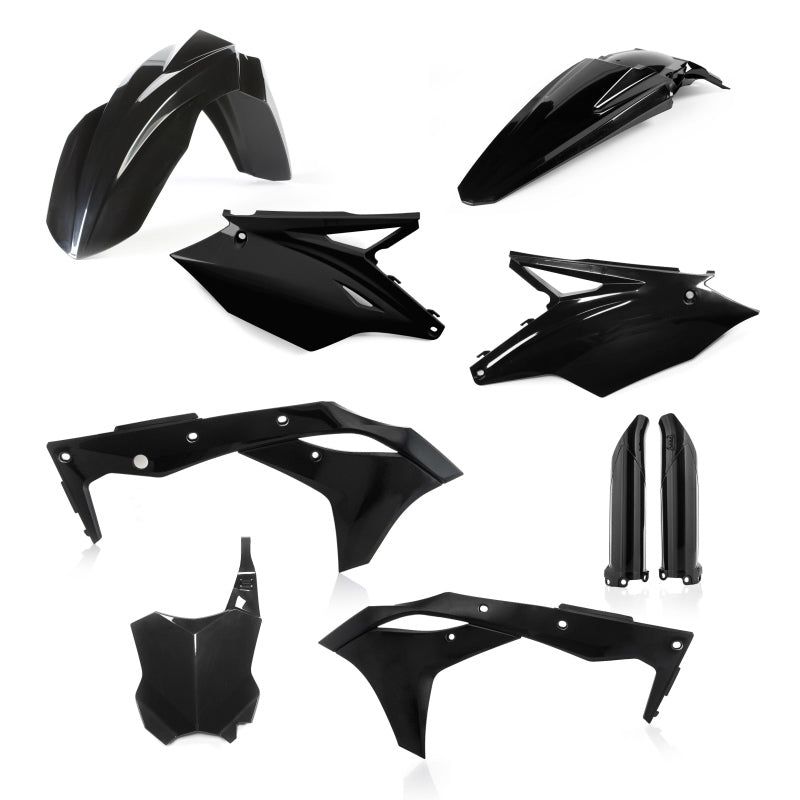 Acerbis 2018 Kawasaki KX250F/19-20 KX250 Full Plastic Kit - Black-Plastics-Acerbis-ACB2685820001-SMINKpower Performance Parts