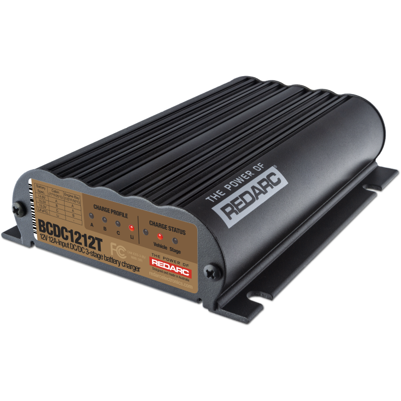 REDARC DC/DC 3-Stage Vehicle to Trailer Battery Charger - 12V 12A