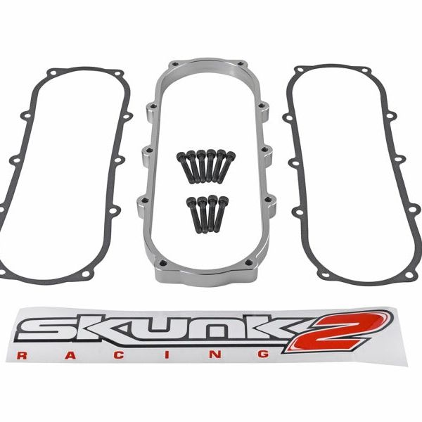 Skunk2 Ultra Series Honda/Acura Silver Street Intake Manifold .5 Liter Spacer-Intake Spacers-Skunk2 Racing-SKK907-05-9100-SMINKpower Performance Parts
