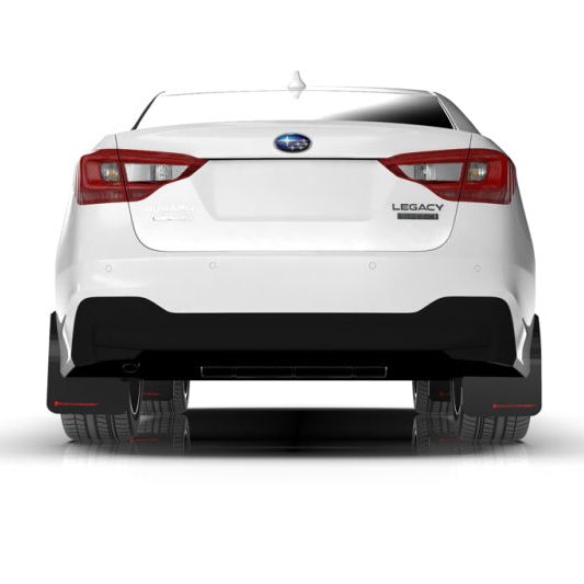 Rally Armor 20-25 Subaru Legacy Black UR Mud Flap w/White Logo