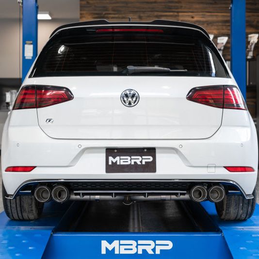 MBRP 15-19 VW Golf R MK7/MK7.5 3in T304 Cat Back Exhaust w/ Carbon Fiber Tips-Catback-MBRP-MBRPS46033CF-SMINKpower Performance Parts