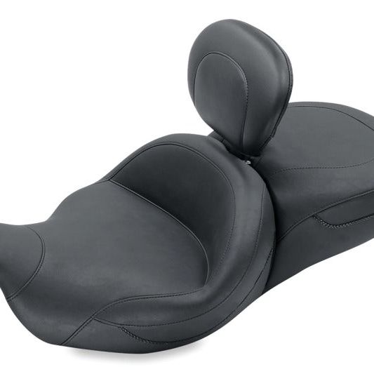 Mustang 08-21 Harley Electra Glide, Rd Glide, Rd King ,Str Glide Super Touring 1PC Seat - Black-One-Piece Motorcycle Seats-Mustang Motorcycle-MMP79556-SMINKpower Performance Parts