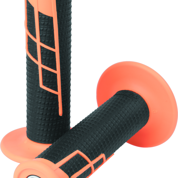 ProTaper Clamp-On 1/2 Waffle Grip - Neon Orange/Black