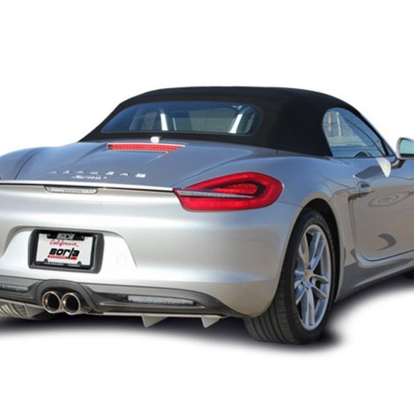 Borla 14-15 Porsche Cayman/Boxster (981) RWD 2Dr Dual Center Rear Exit Catback 4in Tip Exhaust Sys