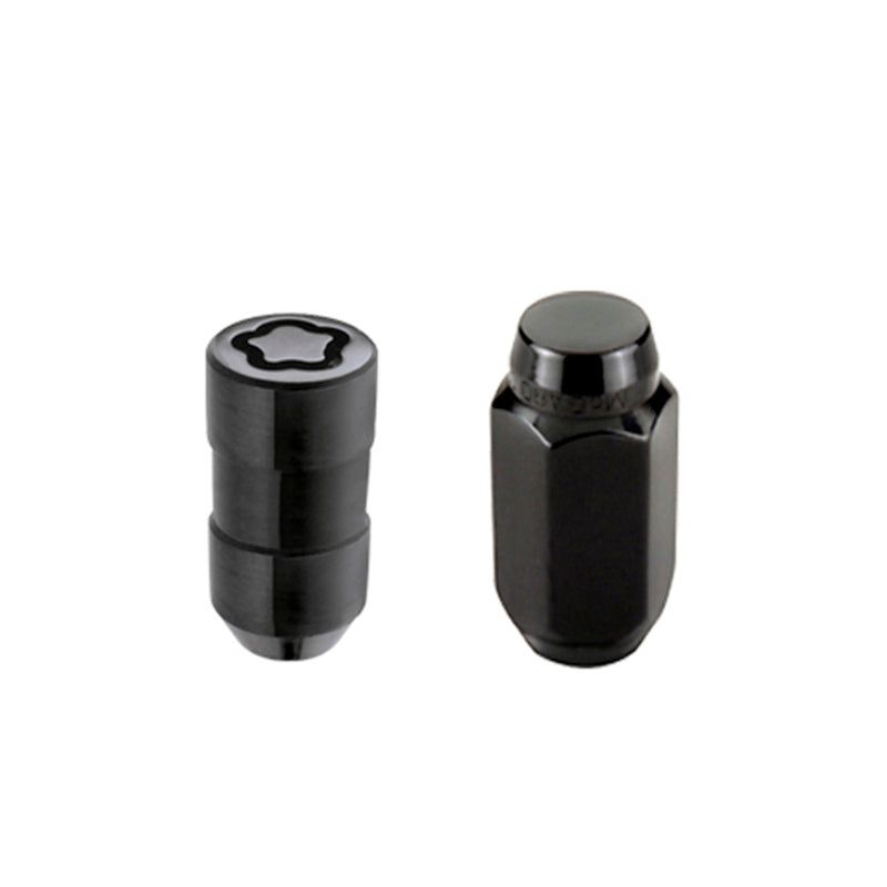 McGard 5 Lug Hex Install Kit w/Locks (Cone Seat Nut) M14X1.5 / 22mm Hex / 1.635in. Length - Black-Lug Nuts-McGard-MCG84527-SMINKpower Performance Parts