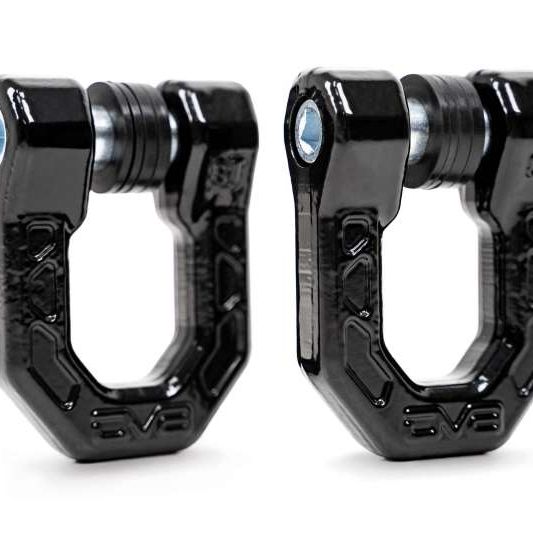 DV8 Offroad Elite Series D-Ring Shackles - Pair (Black) - SMINKpower Performance Parts DVEUNSK-01BL DV8 Offroad