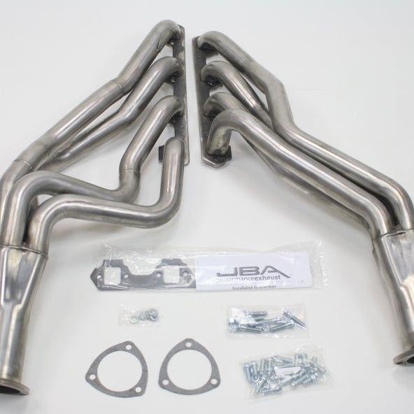 JBA 65-73 Ford Mustang 260-302 SBF 4 Speed C4/C6/AOD 1-3/4in Primary Raw 409SS Long Tube Header