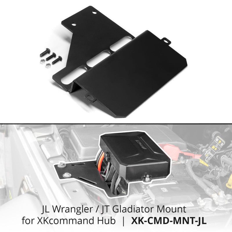 XK Glow XKcommand Hub Mounting Bracket for Wrangler JL + Gladiator JT-Brackets-XKGLOW-XKGXK-CMD-MNT-JL-SMINKpower Performance Parts